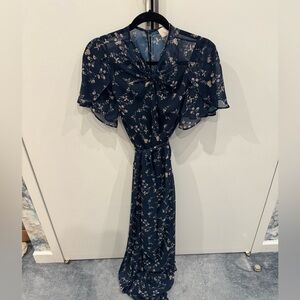 KEEPSAKE the Label Dark Blue Floral Maxi Dress